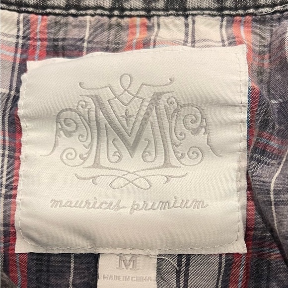 Maurices Premium Gray Washed Denim Button Up Shirt - Picture 9 of 10